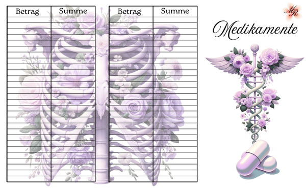 Klappkarte 597 Medikamente