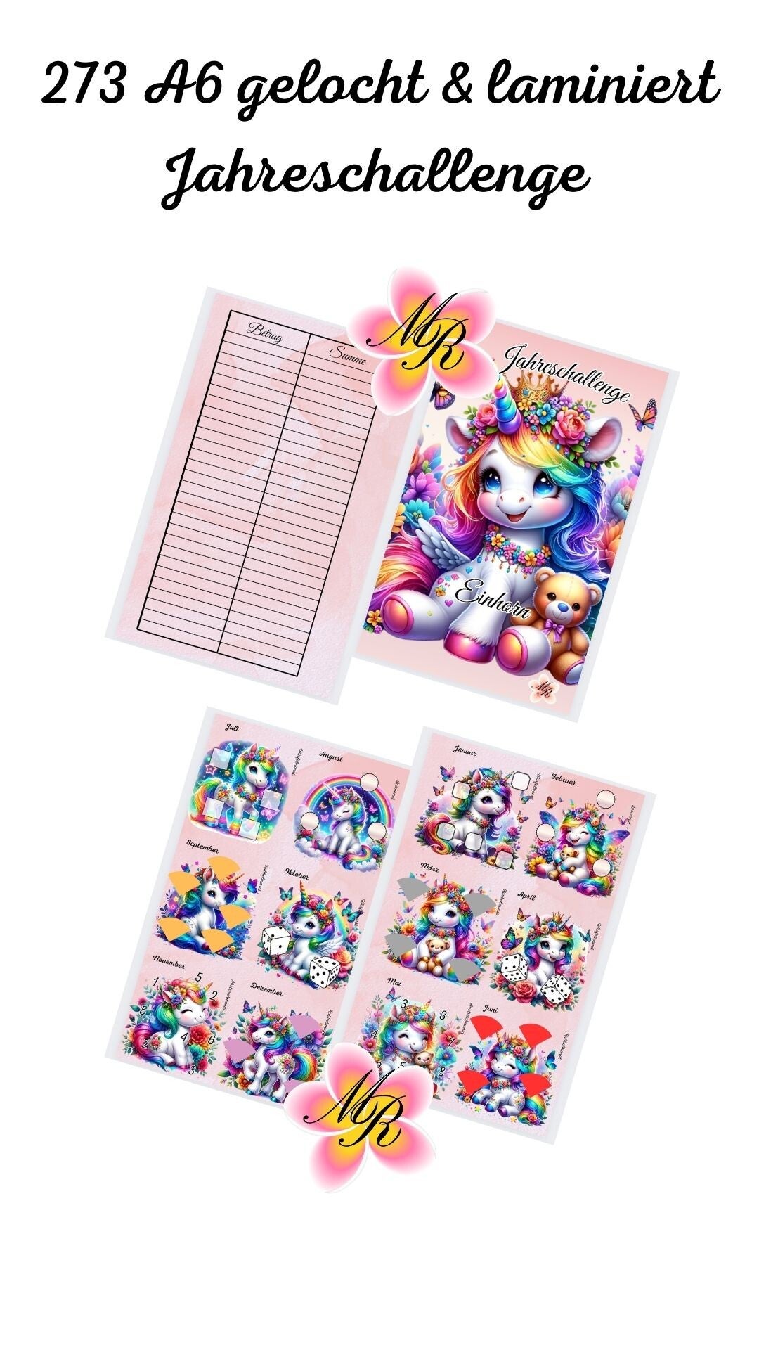 A6 Jahreschallenge 273 Einhorn