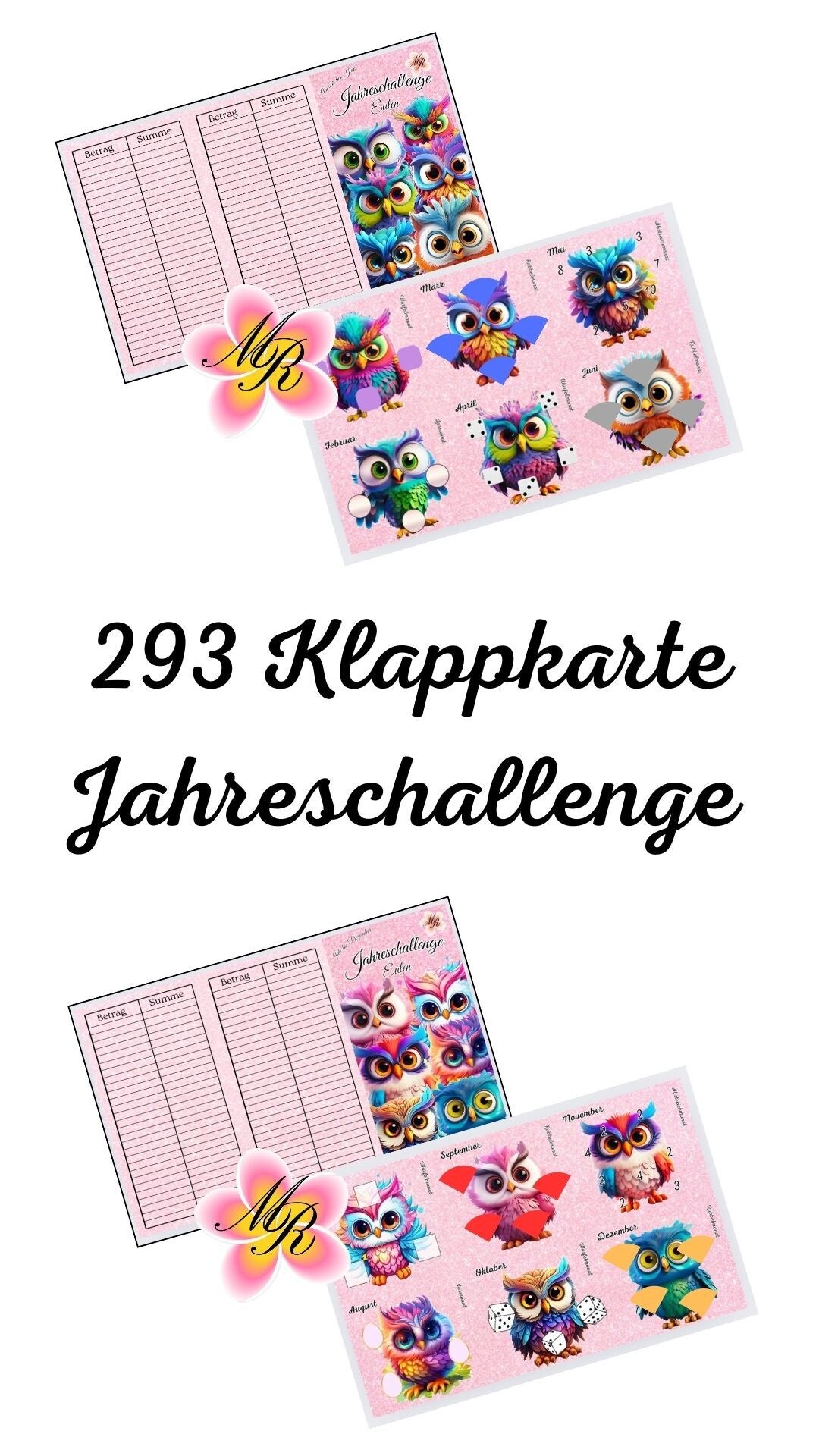 Klappkarte Jahreschallenge 293 Eule