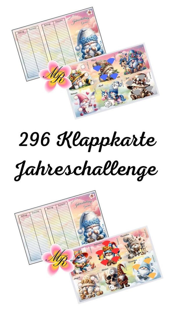 Klappkarte Jahreschallenge 296 Gnome