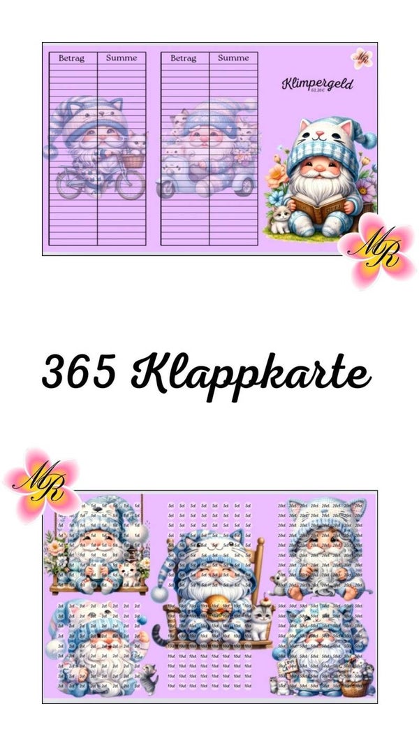 Klappkarte 365 Klimpergeld