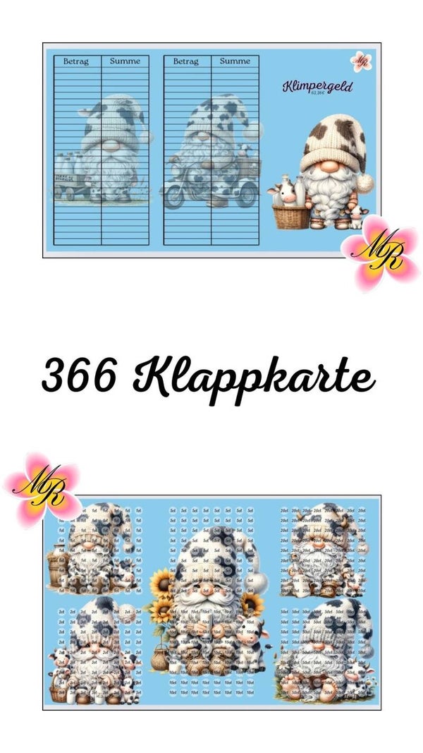 Klappkarte 366 Klimpergeld