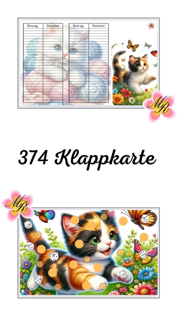 Klappkarte 374 Katze