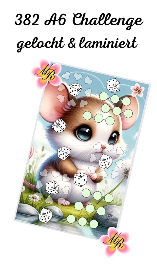 A6 Challenge 382 Maus würfeln & rechnen