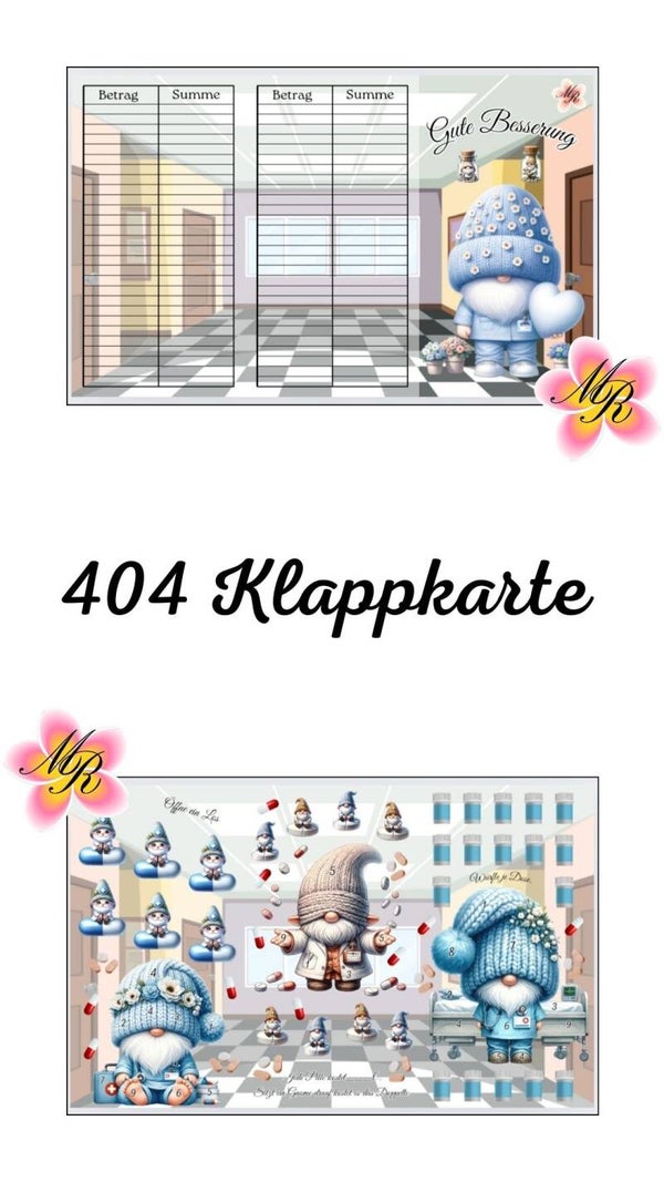 Klappkarte 404 Gute Besserung