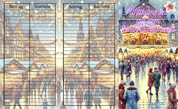 Klappkarte 134 Weihnachtsmarkt
