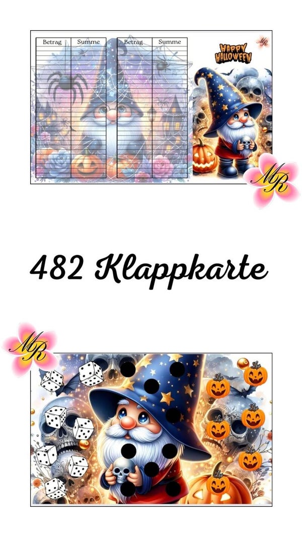 Klappkarte 482 Happy Halloween