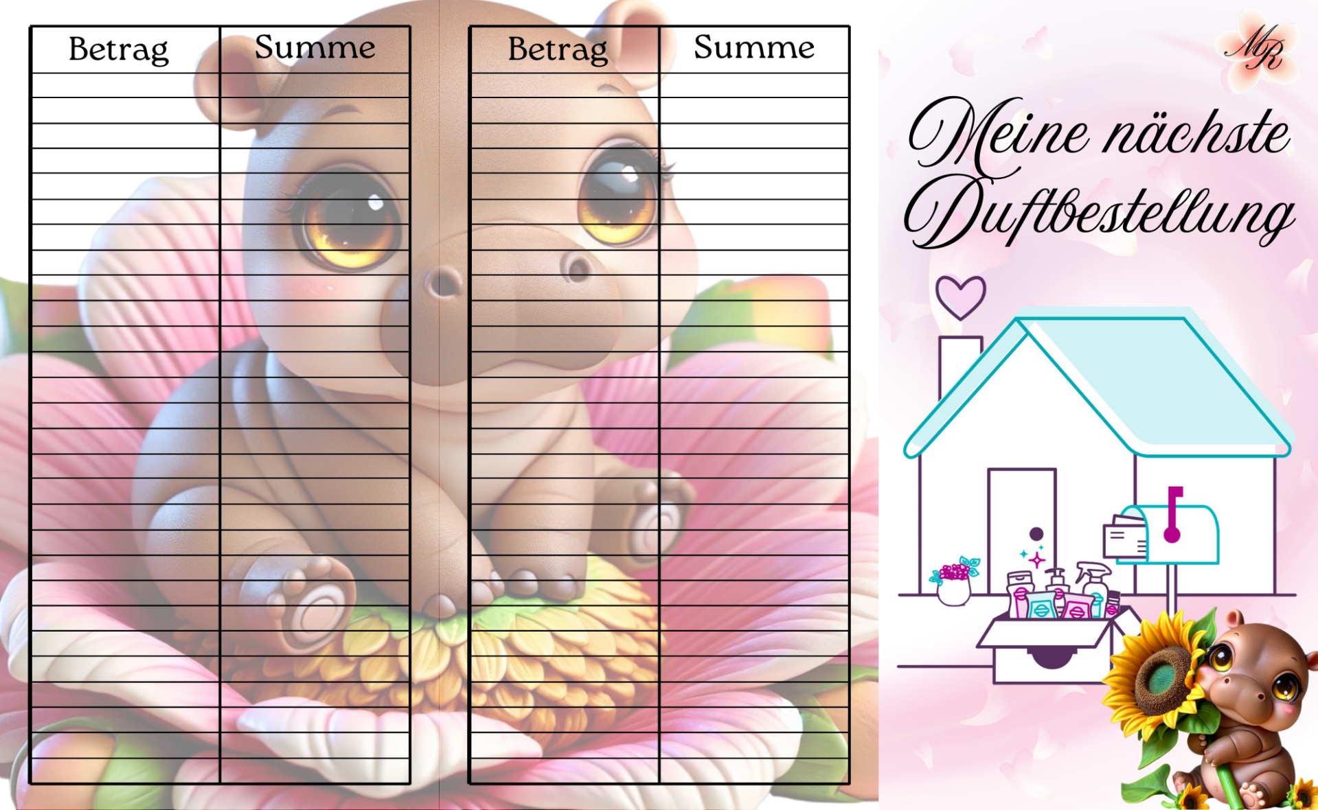 Klappkarte 562 Meine nächste Duftbestellung