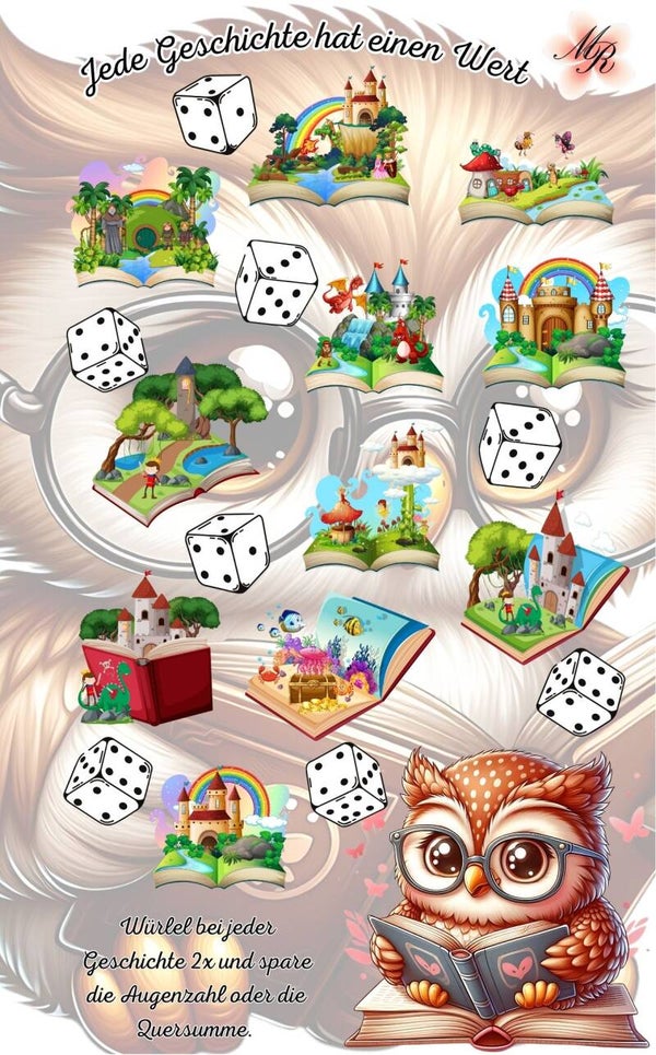 A6 Challenge 628 Geschichten-Eule