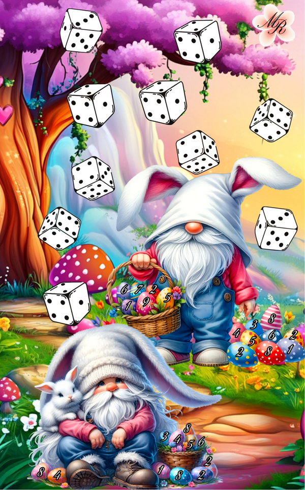 A6 Challenge 605 Happy Easter Gnome