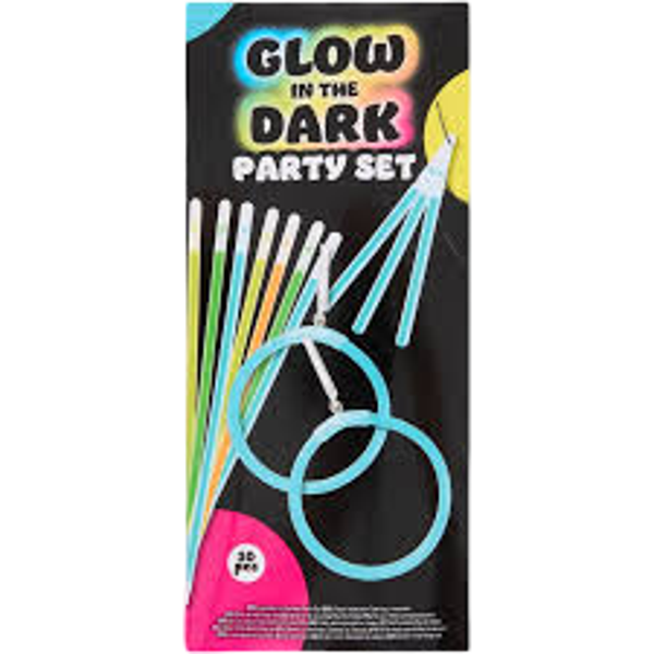 Set de fête, bracelets phosphorescents