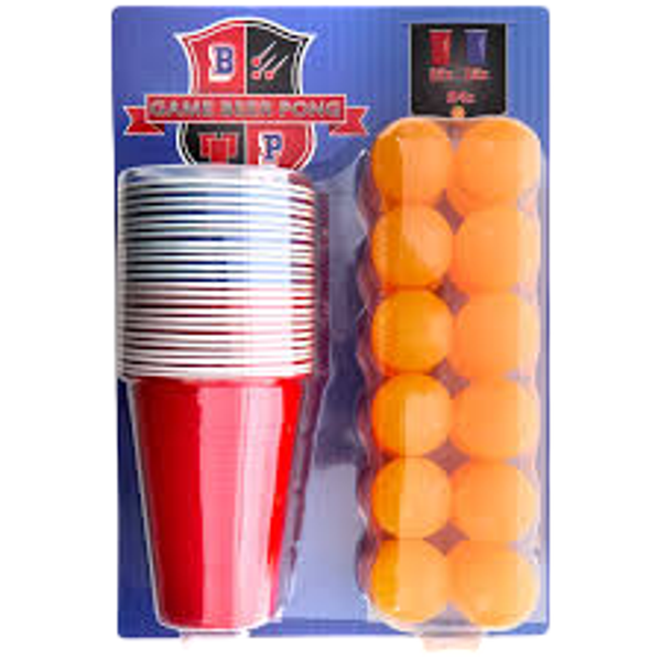 Jeu beer pong 24 gobelets et 24 balles