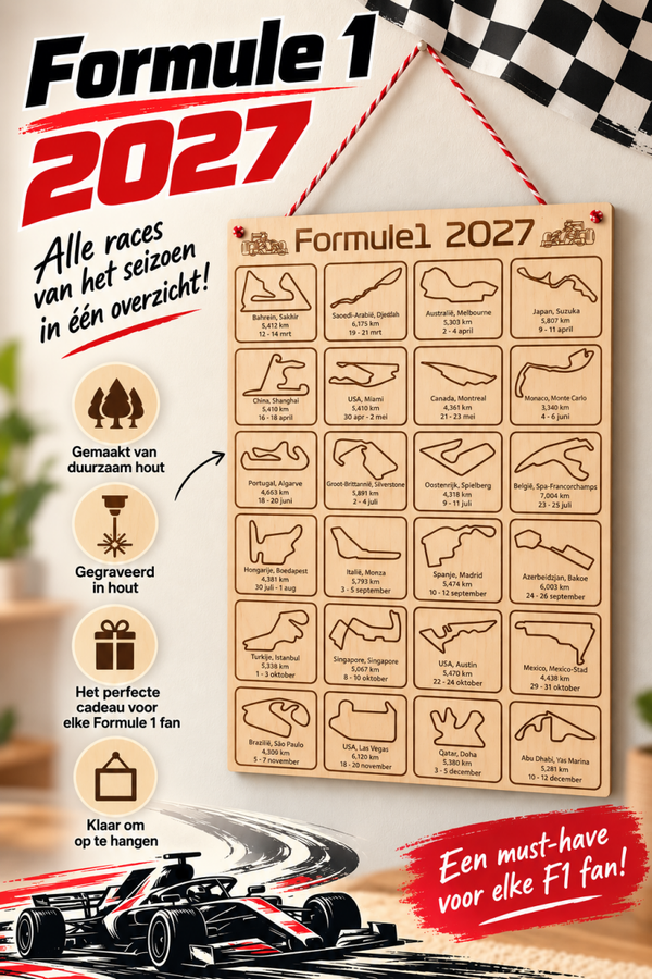 Kalender Formule 1 2027