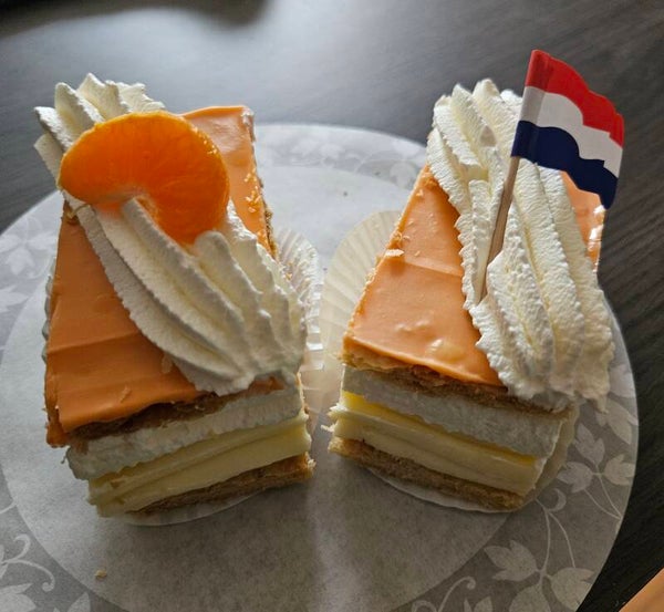 oranje tompouce