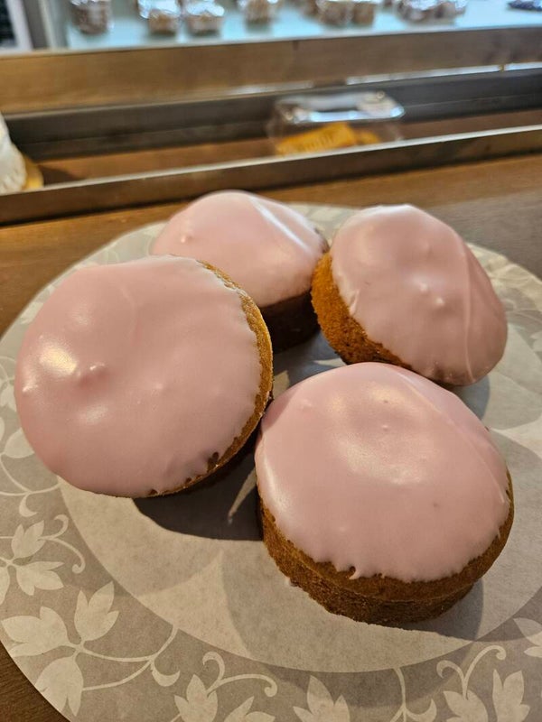 vegan roze koeken