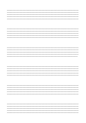 Pentagramma didattico GRANDE 6 righe (formato A4)
