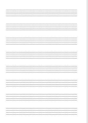 Quadrigramma / Tetragramma didattico GRANDE - (formato A4)
