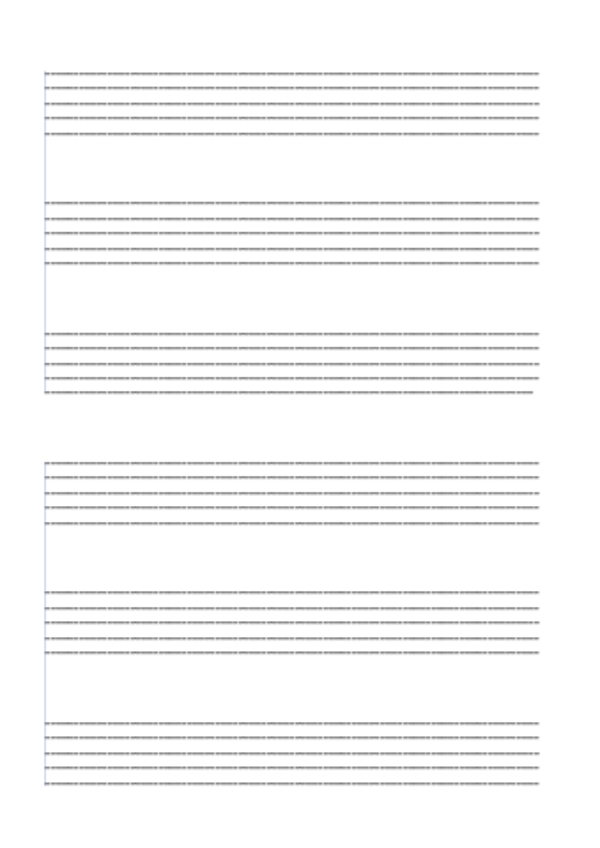 Pentagramma didattico TRIO , 2 sequenze (formato A4)