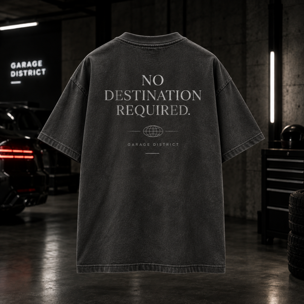 No Destination Required – Oversized T-Shirt