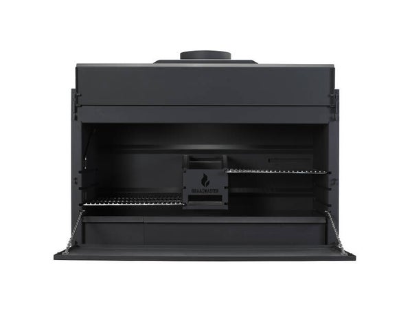 Barbecue Braai sud-africain encastrable 120cm_tôle noir_BI1200_Elite_Braaimaster