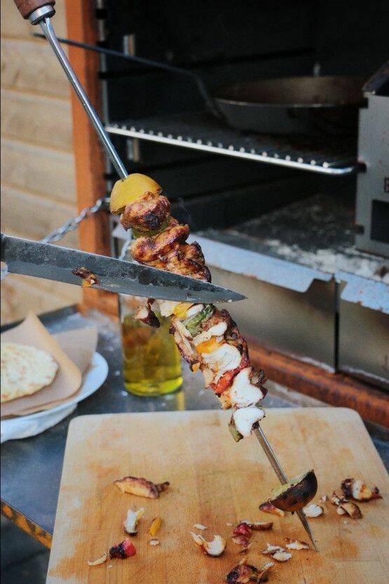 Brochette de poulet au Braai