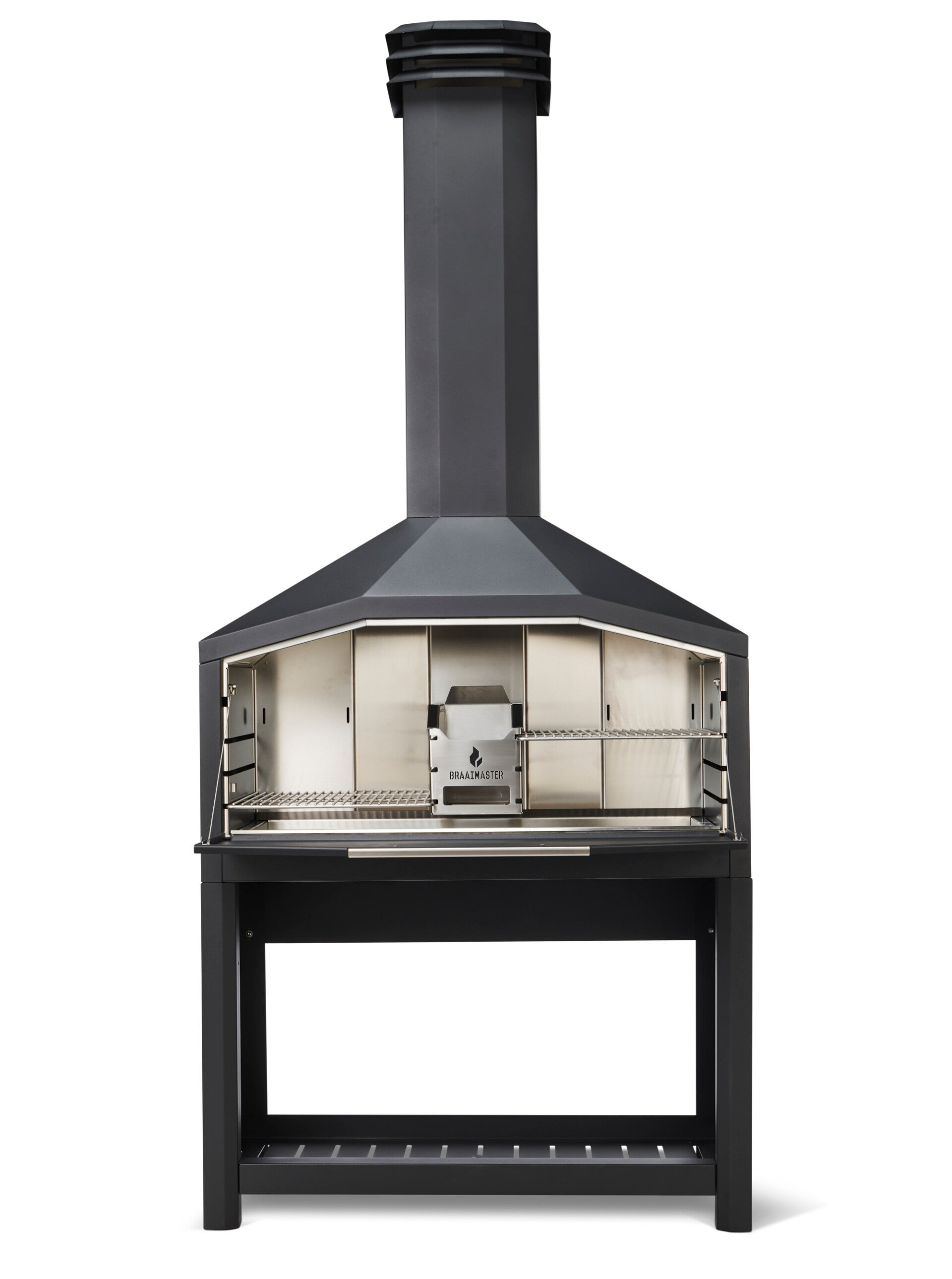 Barbecue Braai prêt a poser 120cm_FS1200 Inox_avec meuble