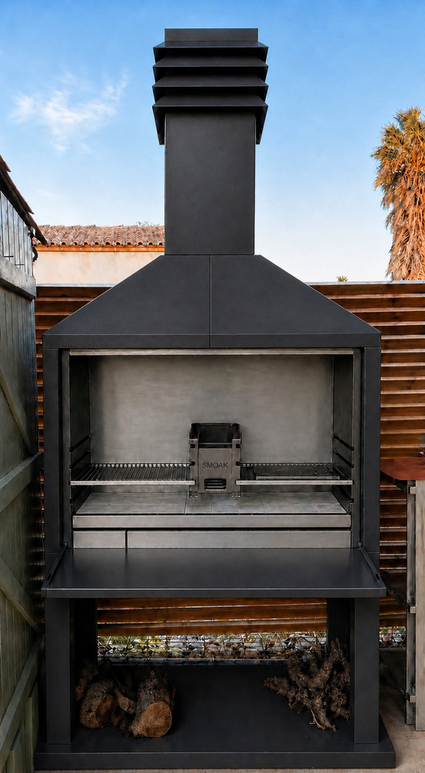 Braai FS1200 Black – avec briques réfractaires