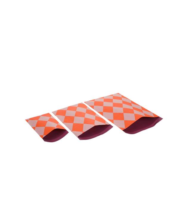 Cadeauzakje diamond blood orange | 17x25cm | 5 stuks