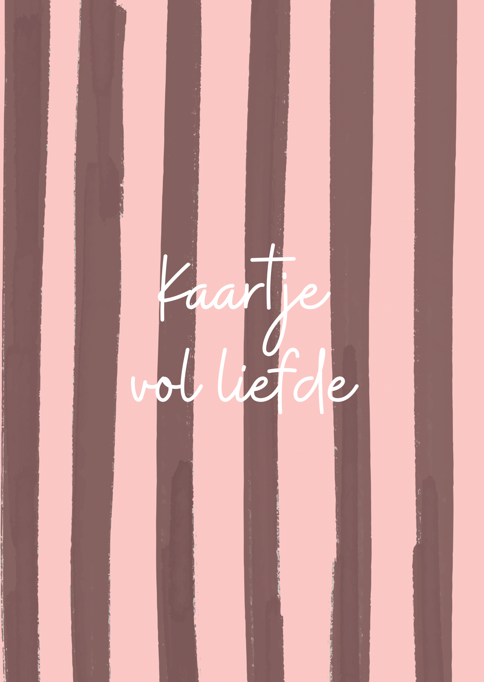 Kaart kaartje vol liefde