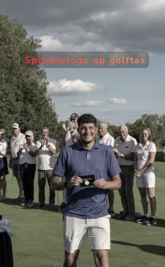 Logo uiting op golftas