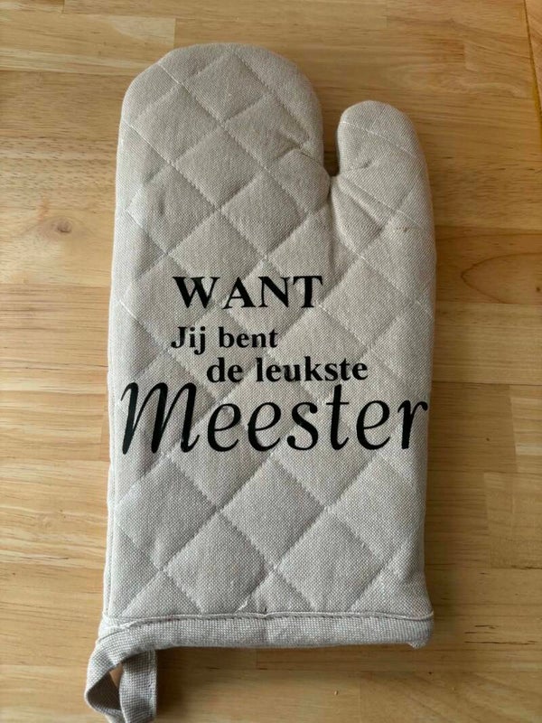 Ovenwant WANT jij bent de leukste meester