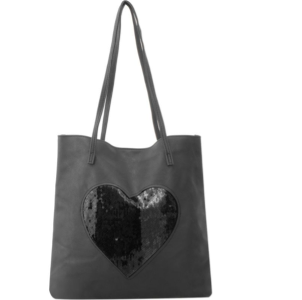 Shopper met hart zwart