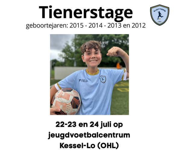 Sjotters TIENERSTAGE OHL 22 - 23 & 24 juli 2026