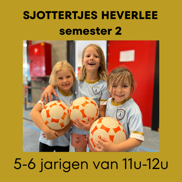 2026/2027 20 lessen Sjottertjes U6 Heverlee (5-6 jaar) 11u-12u semester 2
