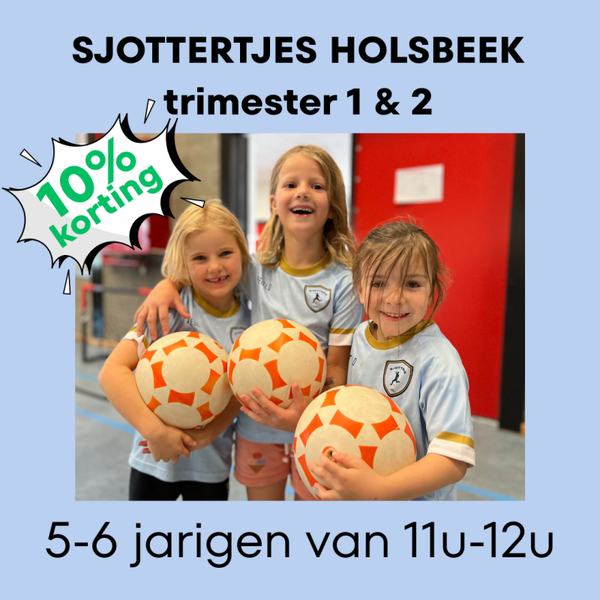 2026/2027 Sjottertjes U6 Holsbeek (5-6 jaar) 11u - 12u  reeks 1 & 2