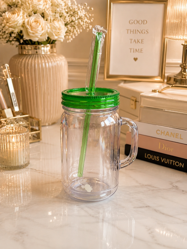 Tumbler 16 oz met gekleurd deksel