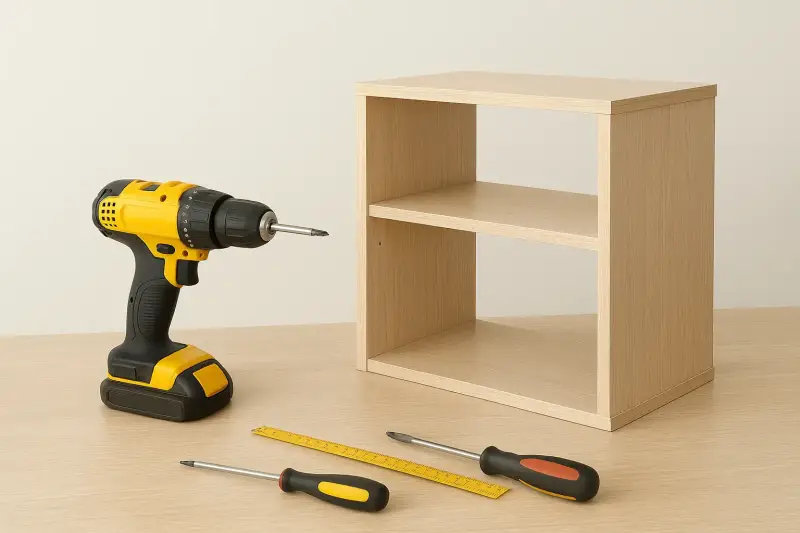 Furniture assembly service in Brussels – handyman tools and shelf installation - IKEA, Jysk, Vida XL, etc.