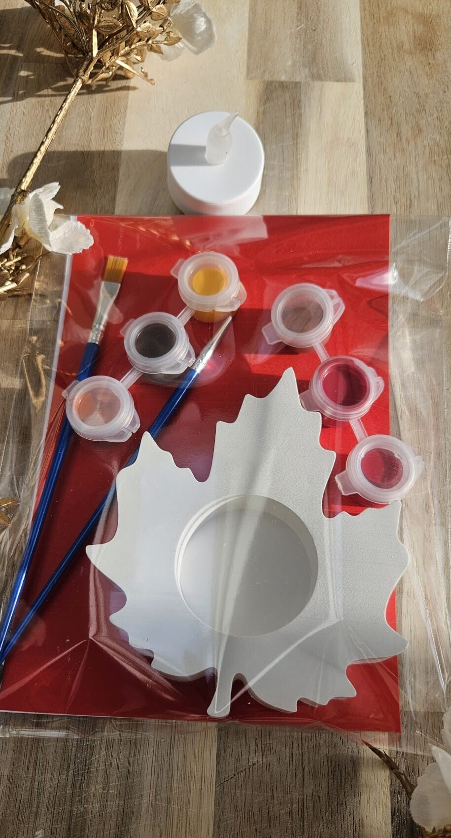 Waxinelicht houder met lichtje