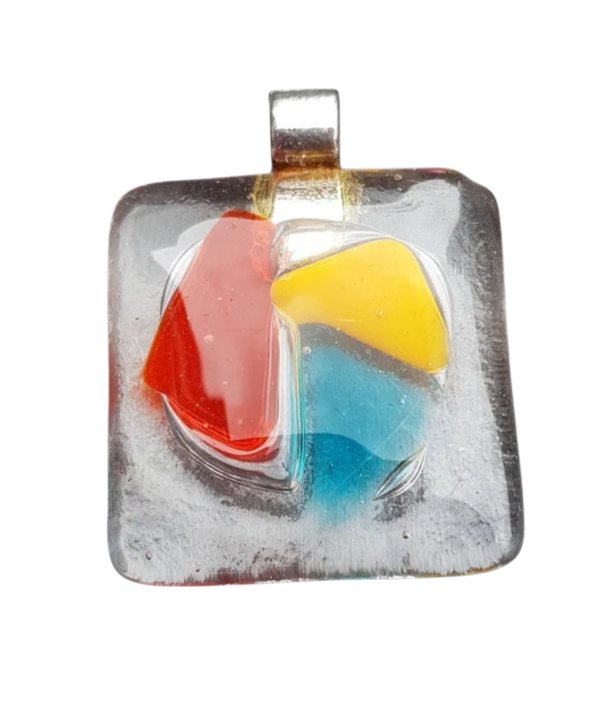 Glashanger rood geel en blauw