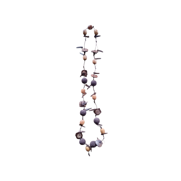 Geknoopte ketting bruin
