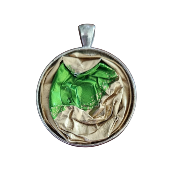 Hanger koffiecup goud/groen