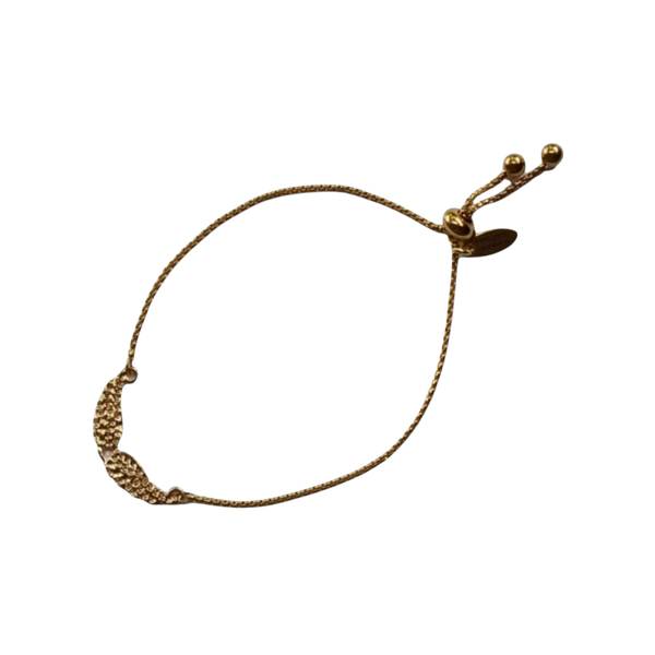 RVS gouden verstelbare armband met vleugels