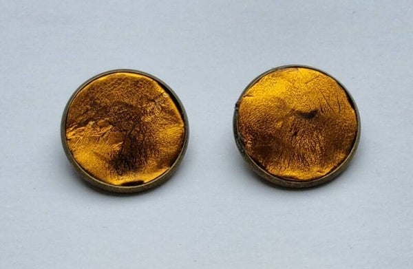 Oorclips bronskleur met Friendly Plastic Magique kastanjebruin