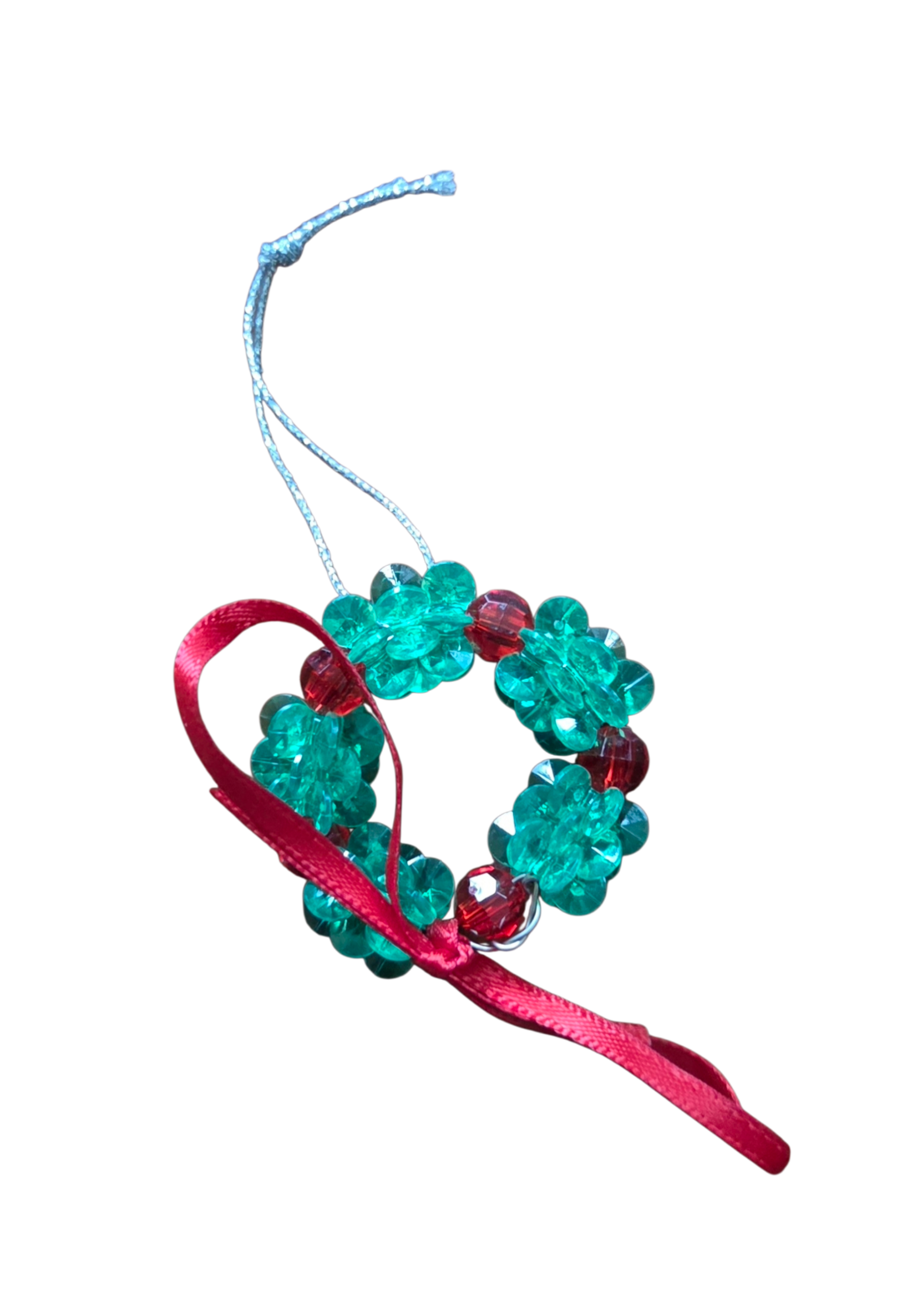 Kerst Zelfmaakpakketje  DIY Kerstkransje type 2 van kunststof