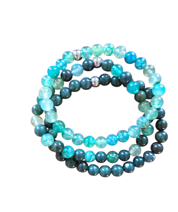Armbandenset agaat