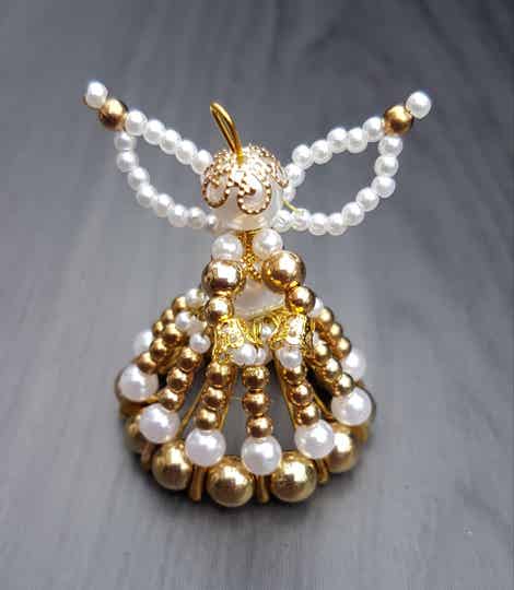 Workshop kerst engeltje met parels in diverse kleurencombinaties mogelijk