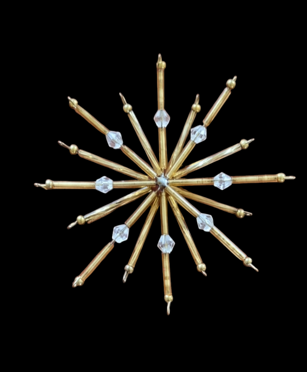 Kerstster 2 d goud facet