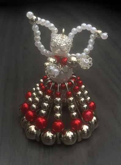 Workshop kerst engeltje met parels in diverse kleurencombinaties mogelijk