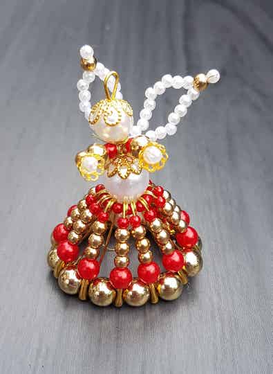 Workshop kerst engeltje met parels in diverse kleurencombinaties mogelijk