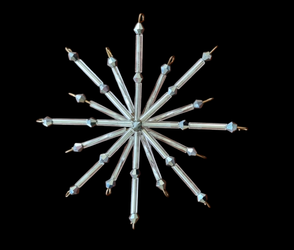 Kerstster 2 d zilver facet